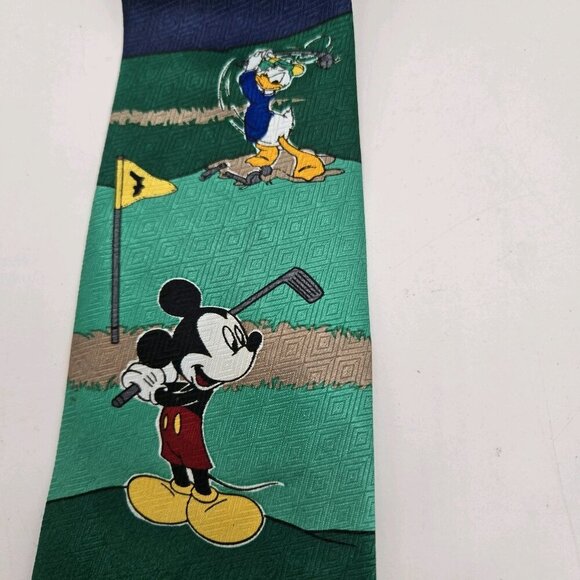 Mickey Mouse Golf Tie Mickey Unlimited Disney Goofy Donald Golf - Picture 3 of 7